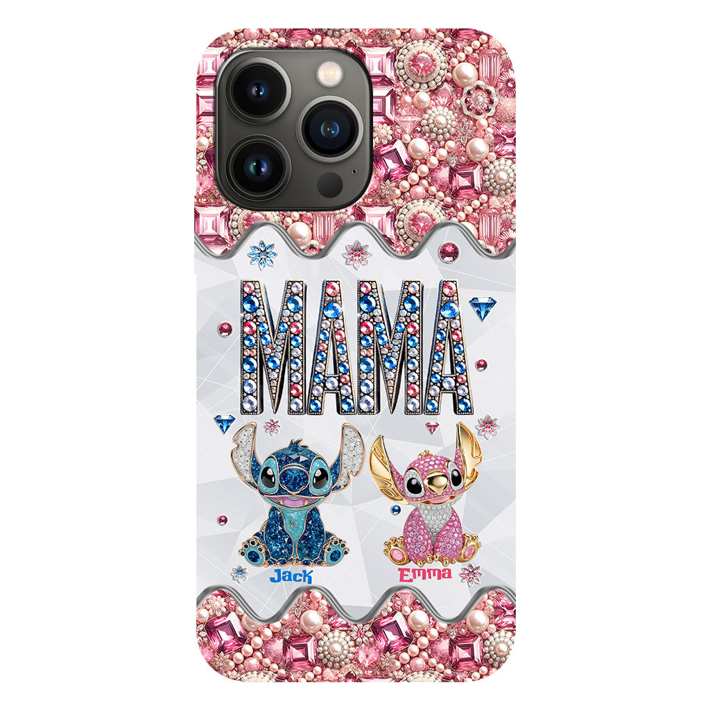 Mama Stitch - Personalized Ohana Full Print Phone Case