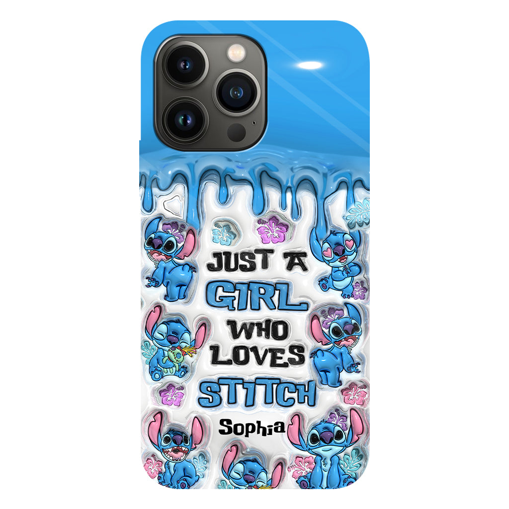 Just A Girl Who Loves Stitch  - Personalized Ohana Full Print Phone Case