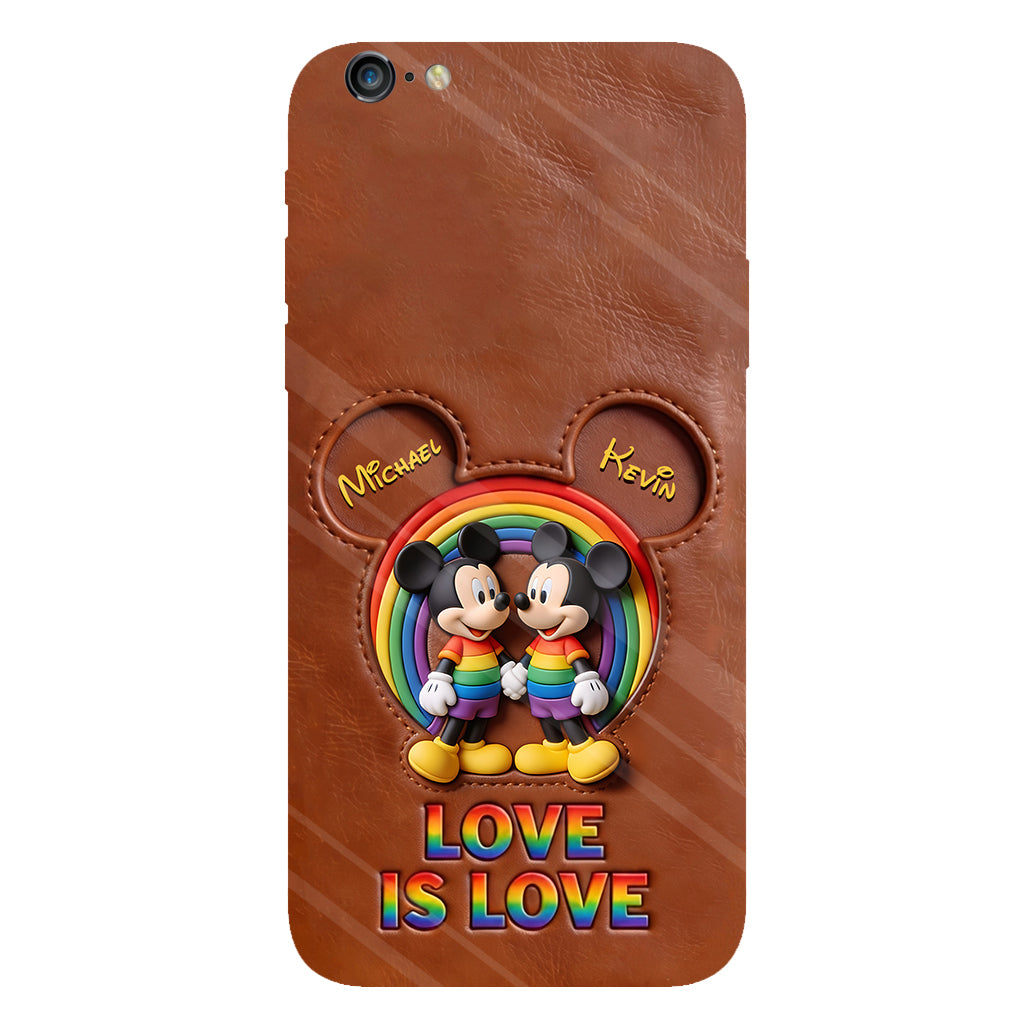 Love Is Love - Personalized Mouse Full Print Phone Case