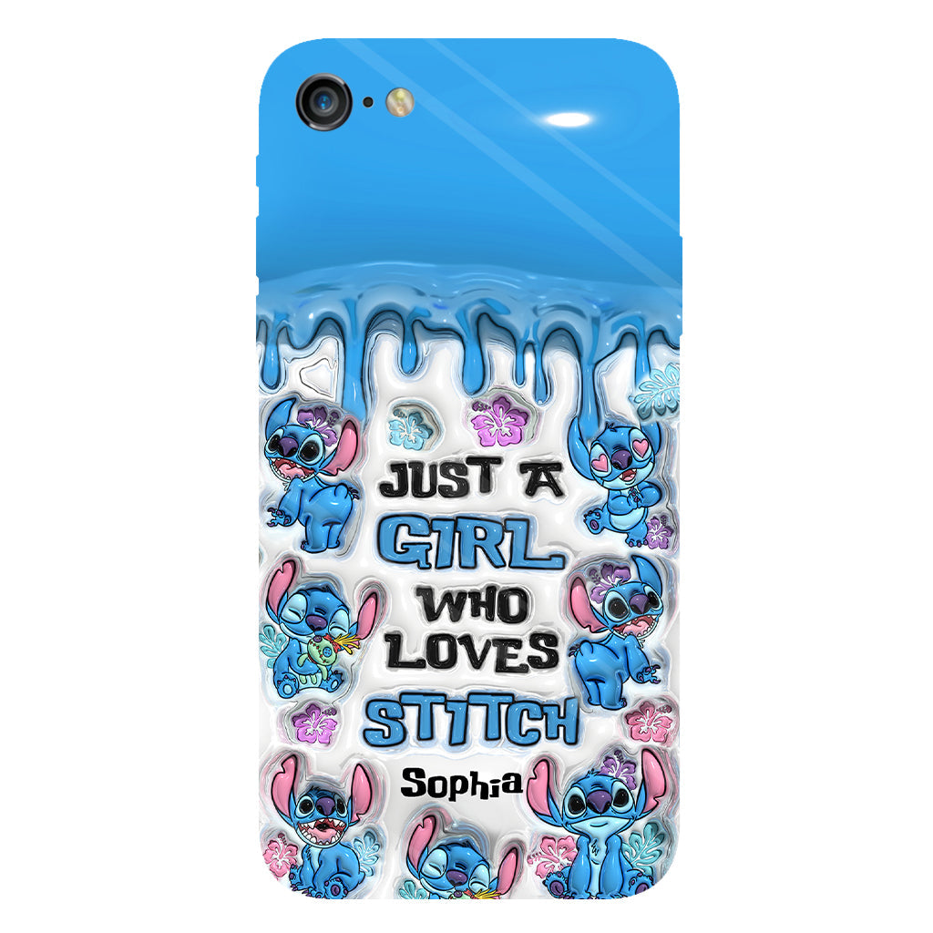 Just A Girl Who Loves Stitch  - Personalized Ohana Full Print Phone Case