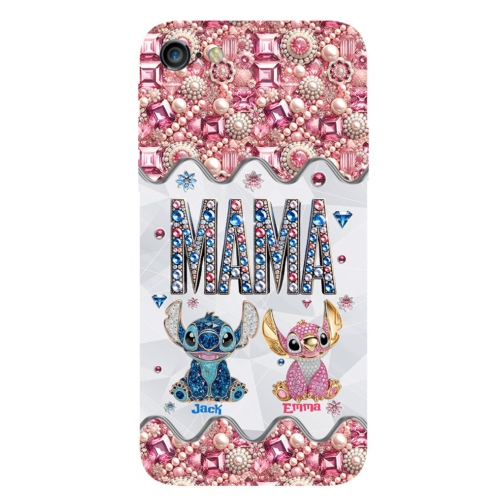 Mama Stitch - Personalized Ohana Full Print Phone Case