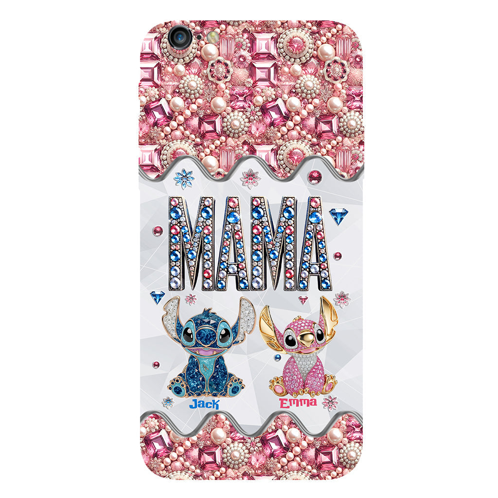 Mama Stitch - Personalized Ohana Full Print Phone Case