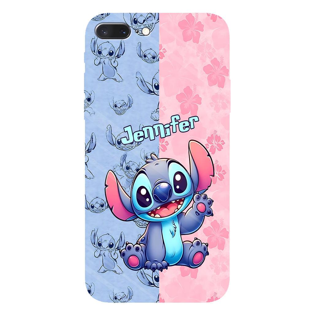 Pink And Blue Ohana - Personalized Ohana Full Print Phone Case