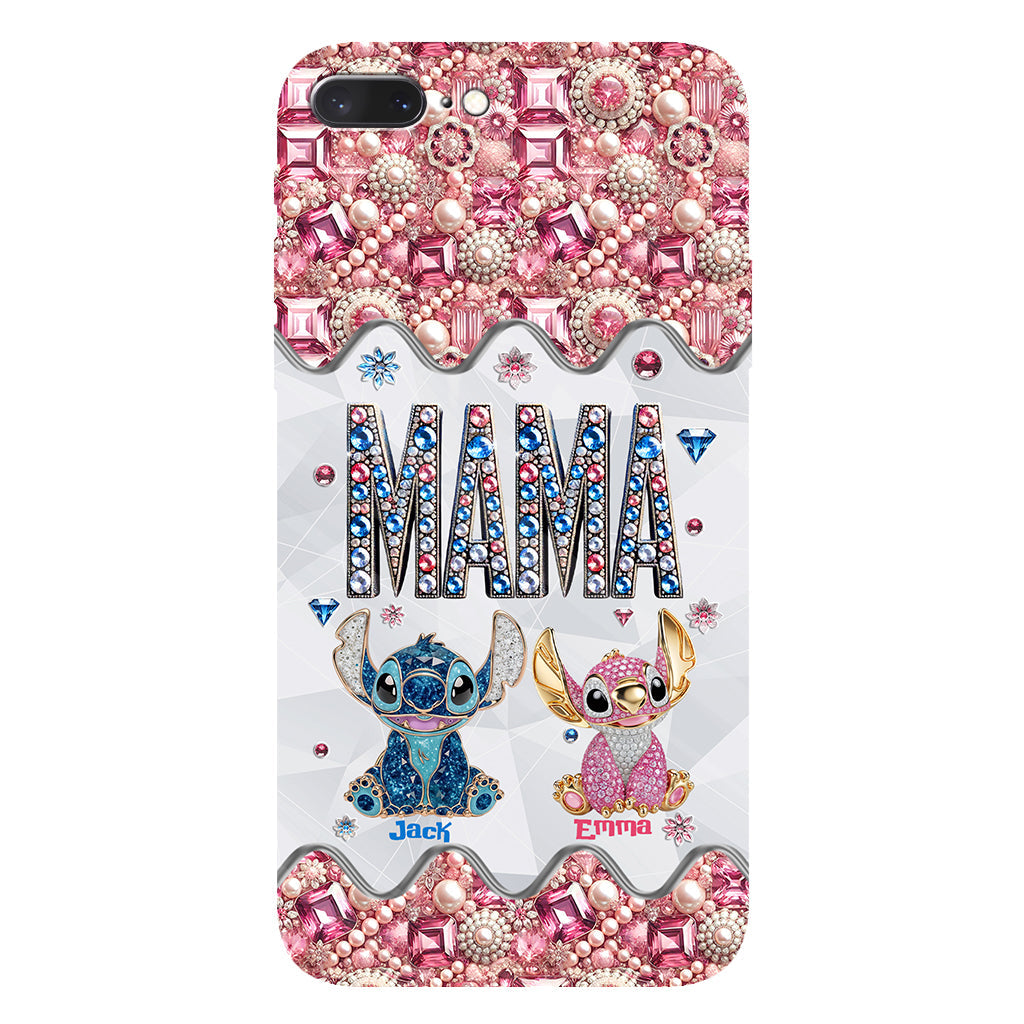 Mama Stitch - Personalized Ohana Full Print Phone Case