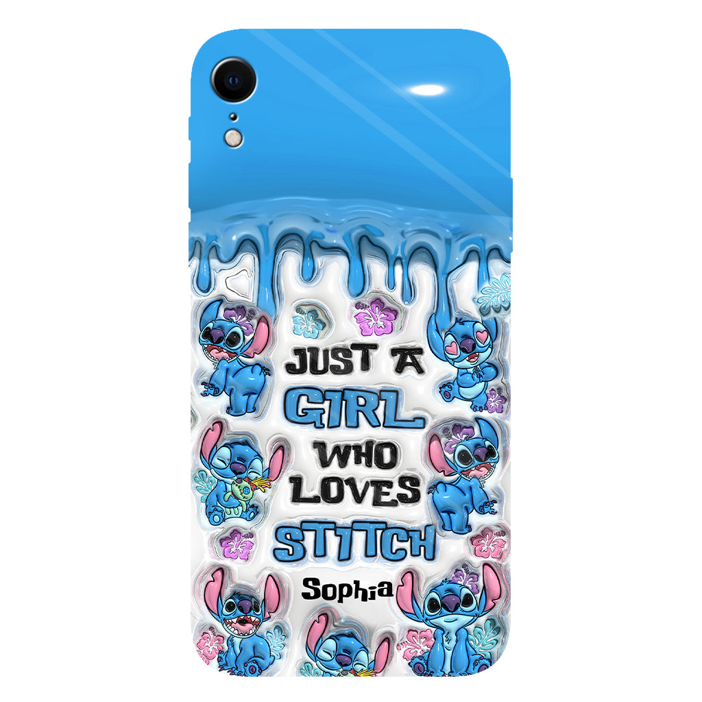 Just A Girl Who Loves Stitch  - Personalized Ohana Full Print Phone Case