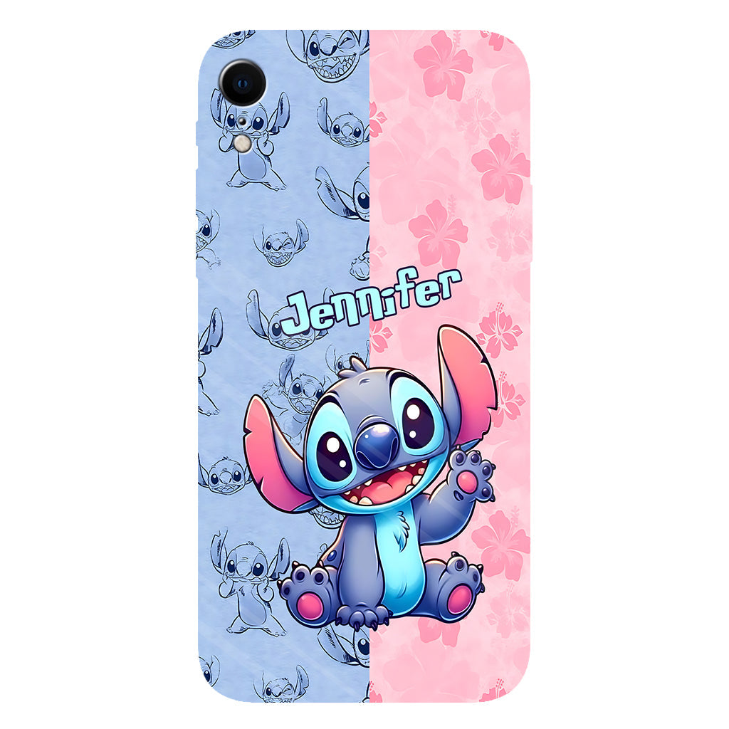Pink And Blue Ohana - Personalized Ohana Full Print Phone Case