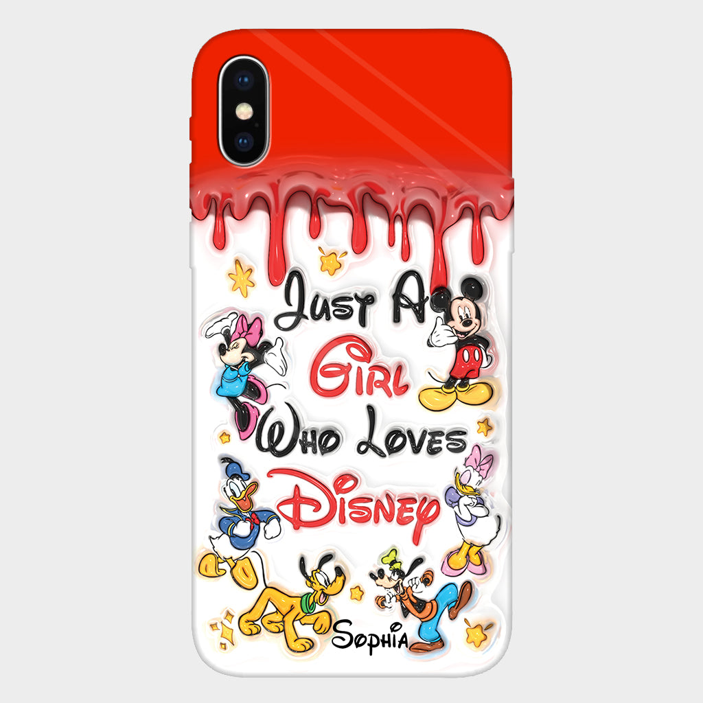 Just A Girl Who Loves Disney - Personalized Mouse Full Print Phone Case
