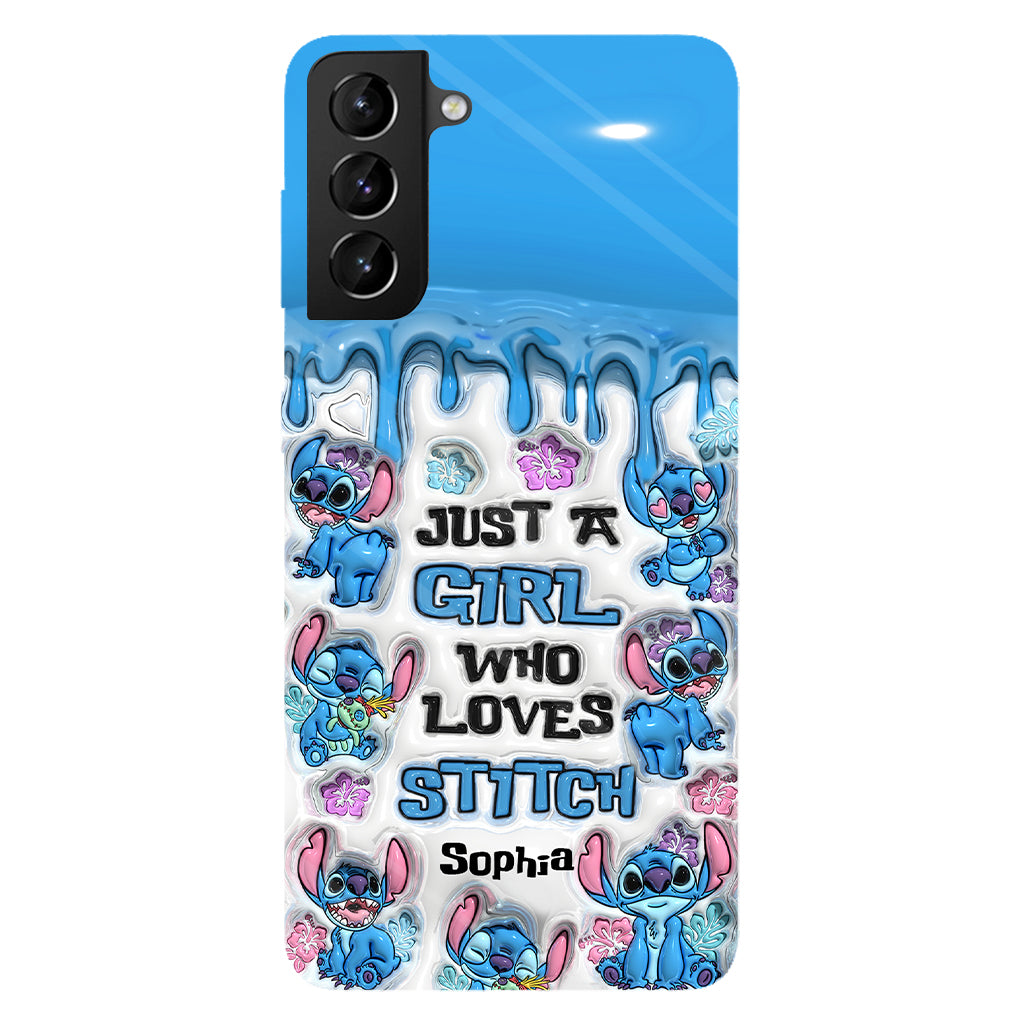 Just A Girl Who Loves Stitch  - Personalized Ohana Full Print Phone Case
