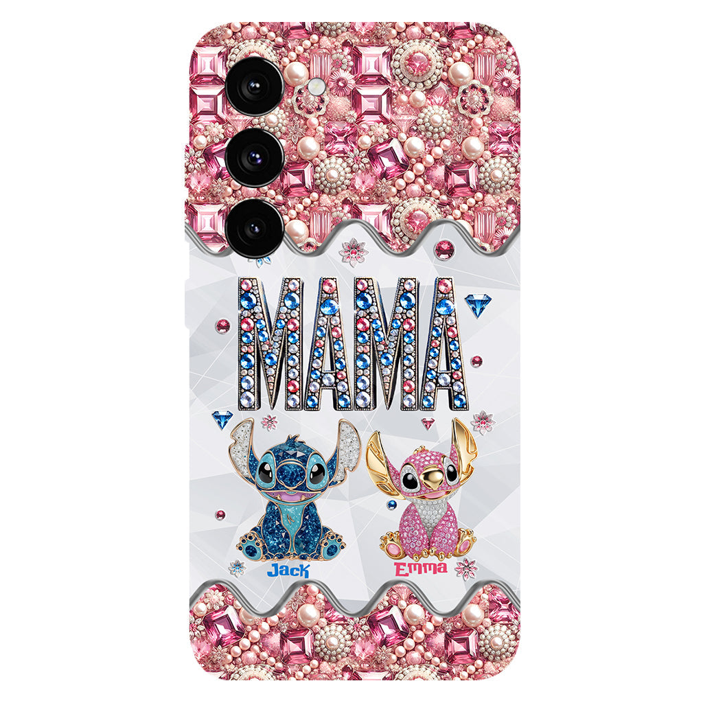 Mama Stitch - Personalized Ohana Full Print Phone Case