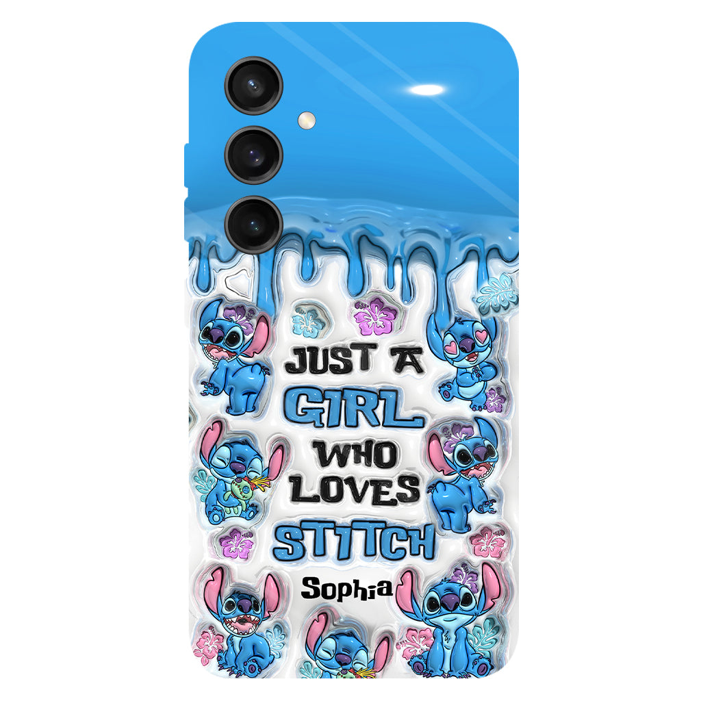 Just A Girl Who Loves Stitch  - Personalized Ohana Full Print Phone Case