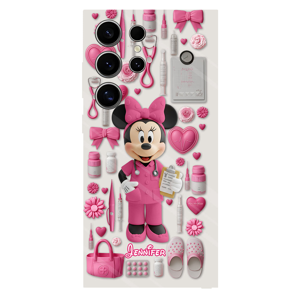 Nursing Is A Work Of Heart - Personalized Nurse Full Print Phone Case