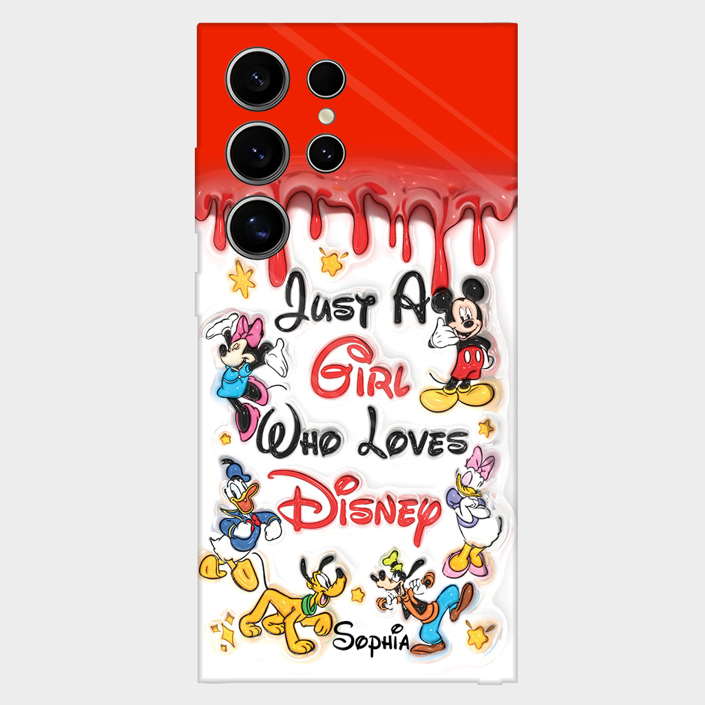 Just A Girl Who Loves Disney - Personalized Mouse Full Print Phone Case