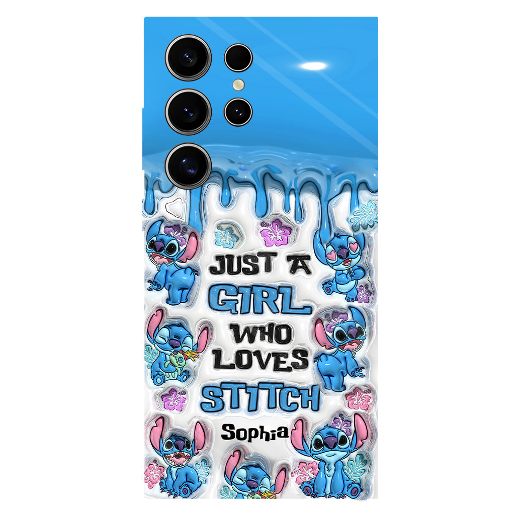Just A Girl Who Loves Stitch  - Personalized Ohana Full Print Phone Case
