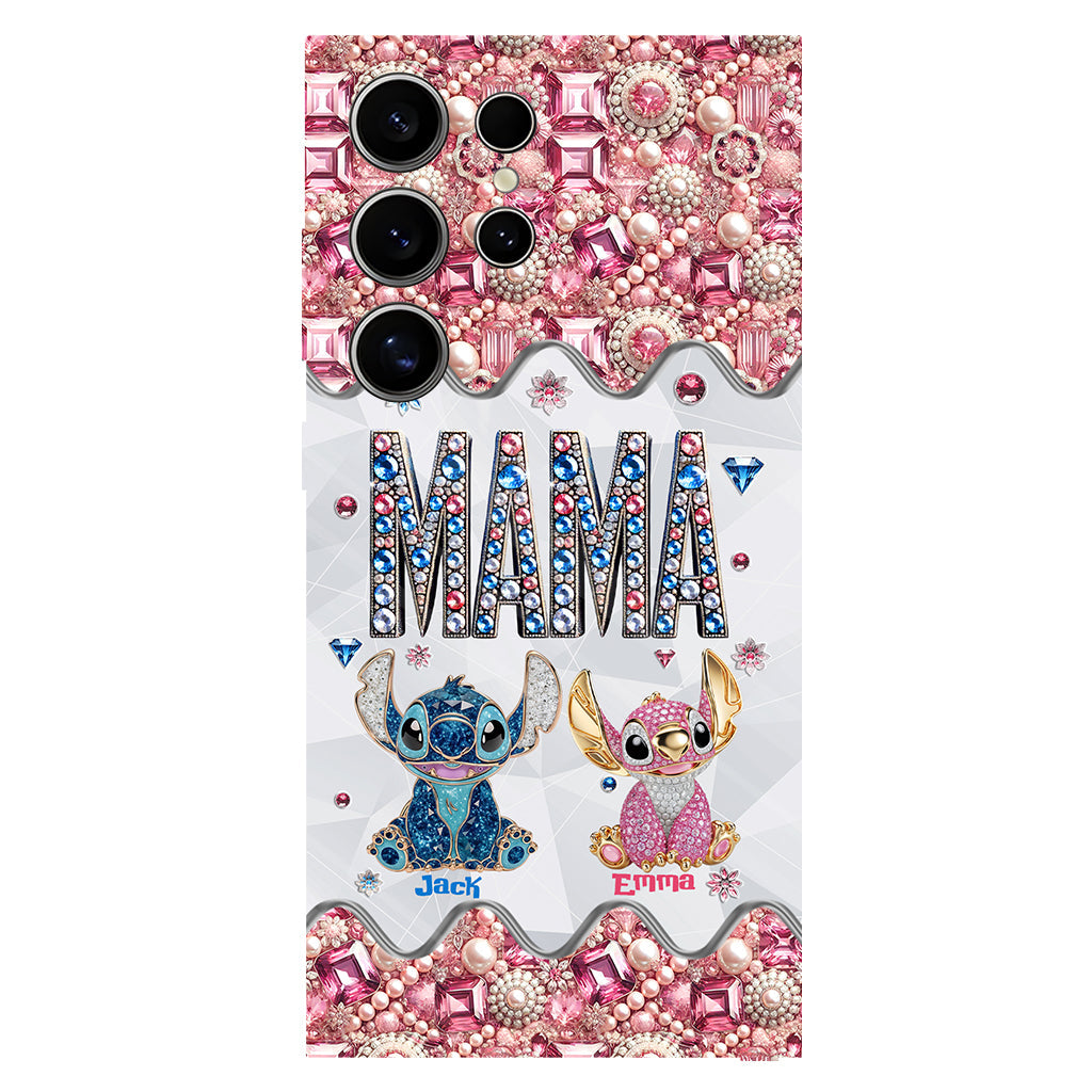 Mama Stitch - Personalized Ohana Full Print Phone Case