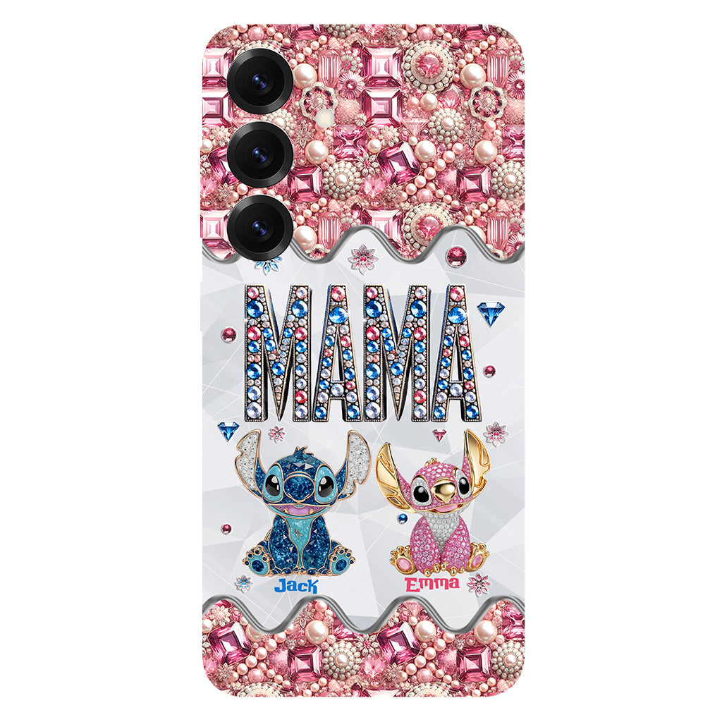 Mama Stitch - Personalized Ohana Full Print Phone Case