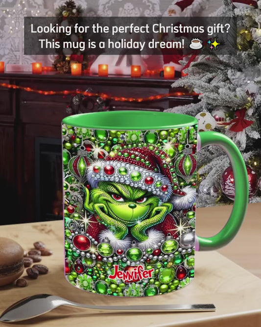 Merry Christmas - Personalized Stole Christmas Accent Mug