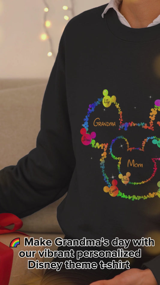 Mom Grandma Love - Personalized Mouse T-shirt And Hoodie