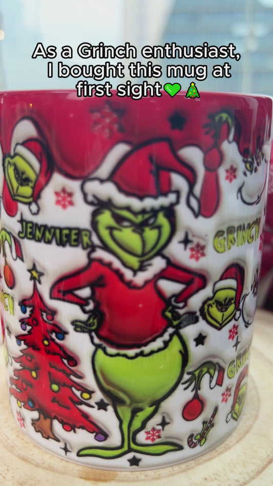 Red Christmas - Personalized Stole Christmas Accent Mug