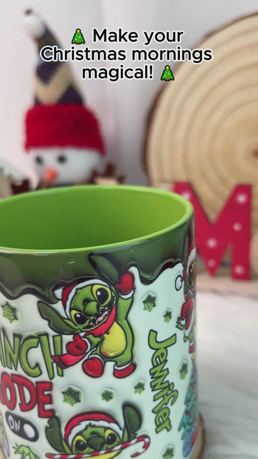 Merry Christmas - Personalized Ohana Accent Mug