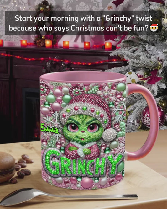 Merry Grinchmas - Personalized Stole Christmas Accent Mug