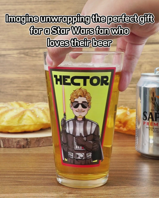 May The Froth Be With You - Personalized The Force Beer Glass