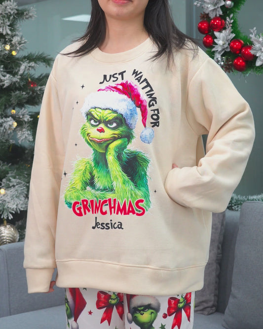 Just Waiting For Christmas - Personalized Stole Christmas T-shirt And Hoodie