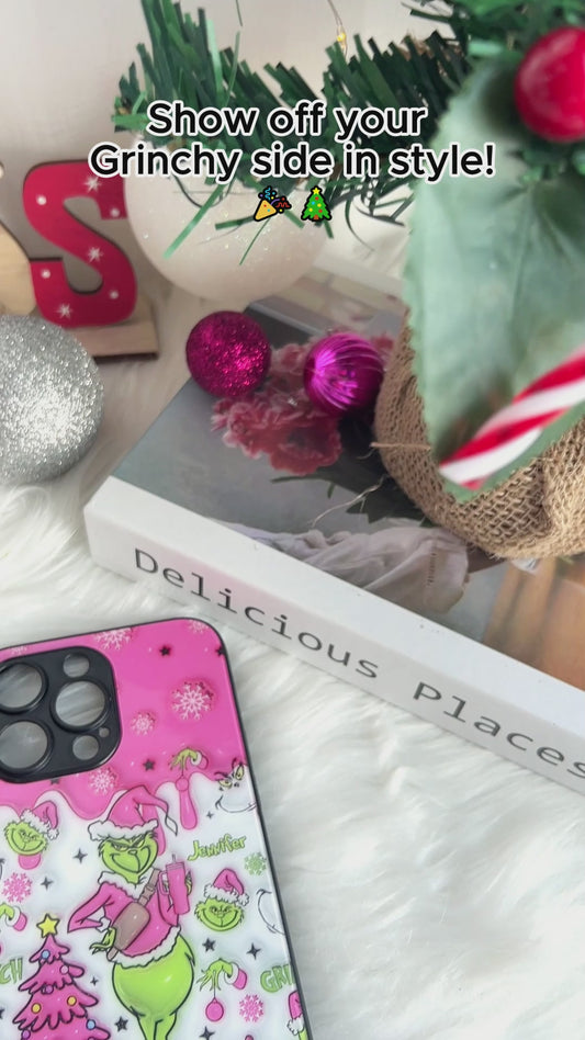 Grinch On The Inside - Personalized Stole Christmas Phone Case