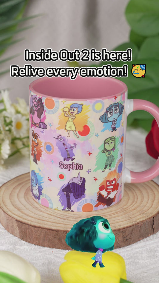Feel All The Feels Emotion Friends - Personalized Accent Mug