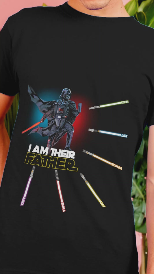 I Am Their Father - Personalized The Force T-shirt and Hoodie
