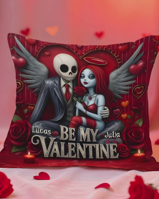 Be My Valentine - Personalized Nightmare Throw Pillow