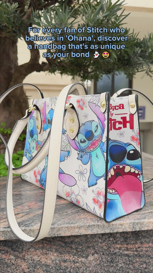 My Blue Dog - Personalized Ohana Leather Handbag