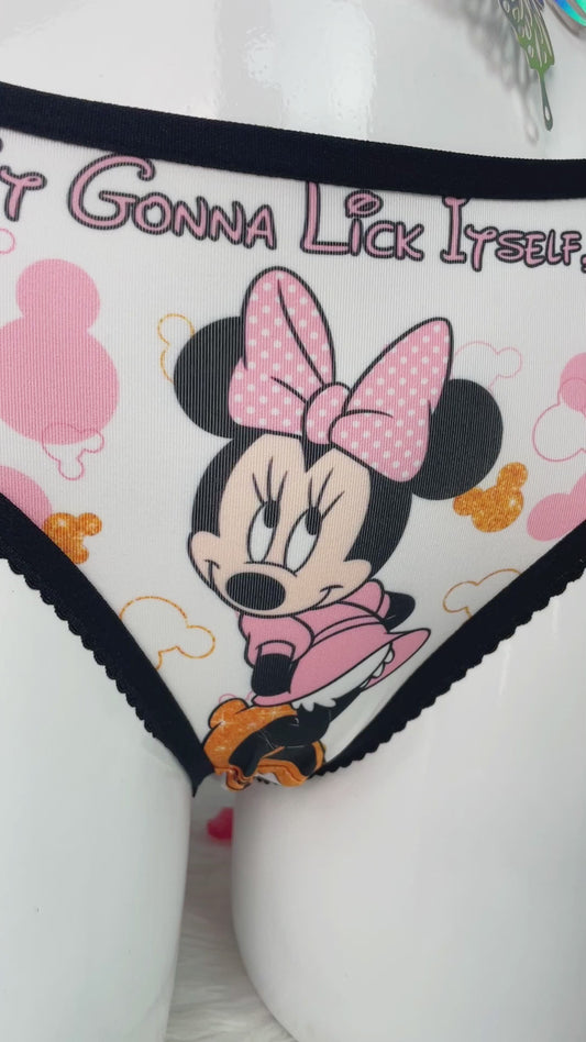 It Isn't Gonna Lick Itself - Personalized Mouse Lace Border Women Briefs