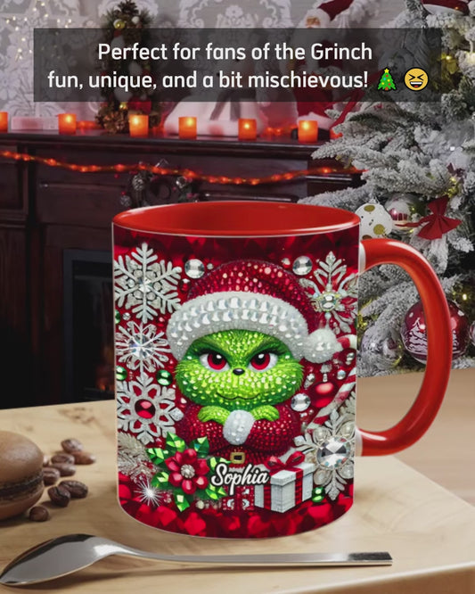 Merry Grinchmas - Personalized Stole Christmas Accent Mug