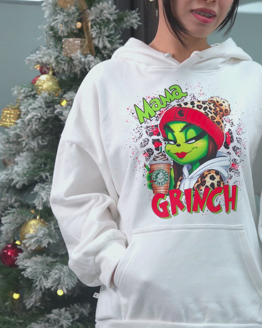 Mama Daddy Green Mischief - Personalized Stole Christmas All Over Shirt