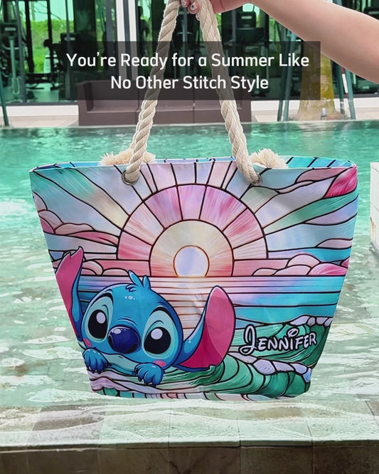 Beautiful Ohana - Personalized Ohana Beach Bag