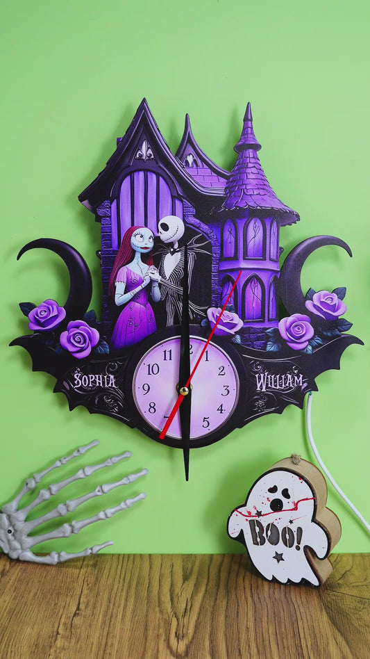 You And Me We Got This - Personalized Nightmare LED Light Wall Clock