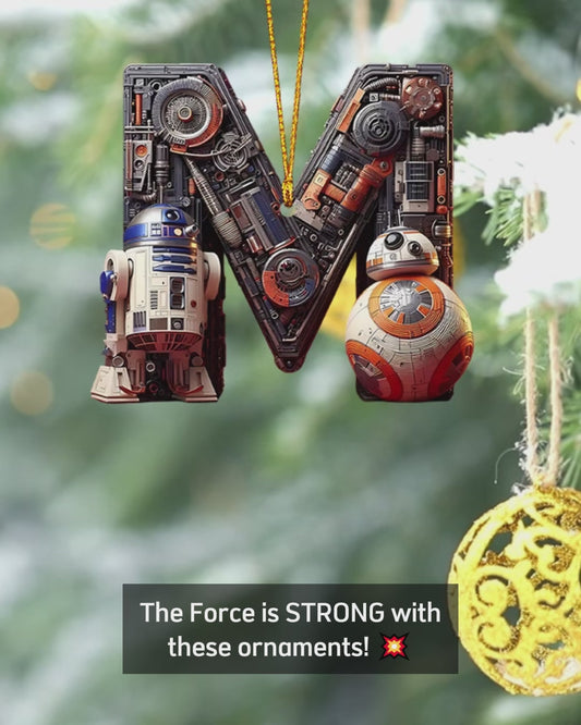 Alphabet Letters - Personalized The Force Ornament