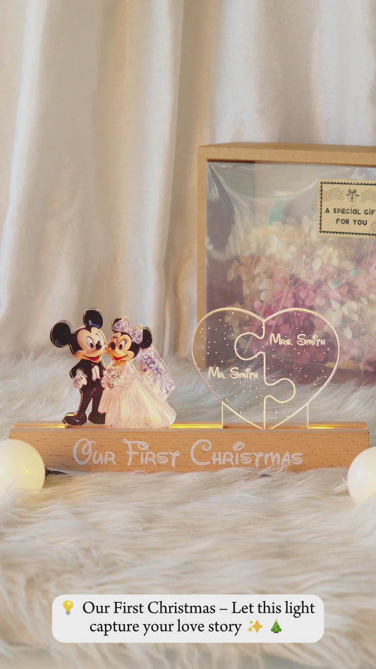 The Year I Found My Missing Piece - Personalized Mouse Custom LED Night Light