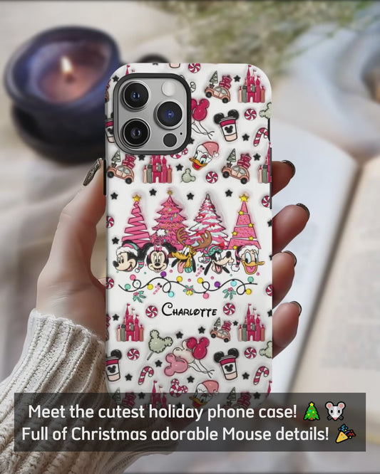 Christmas Is Coming To Mousetown - Personalized Mouse Clear Phone Case