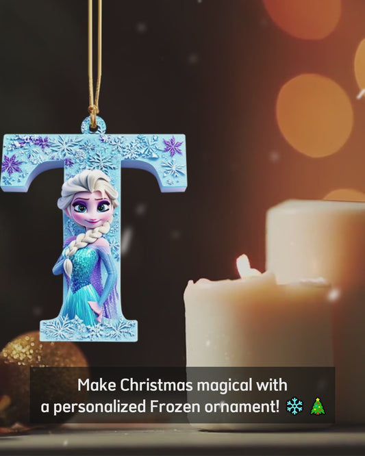 Frozen Letter Ornament - Personalized Ornament