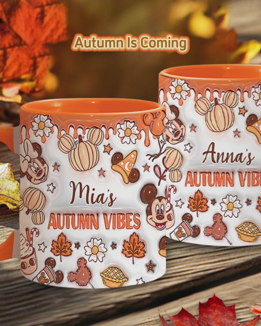 My Autumn Vibes - Personalized Mouse Accent Mug