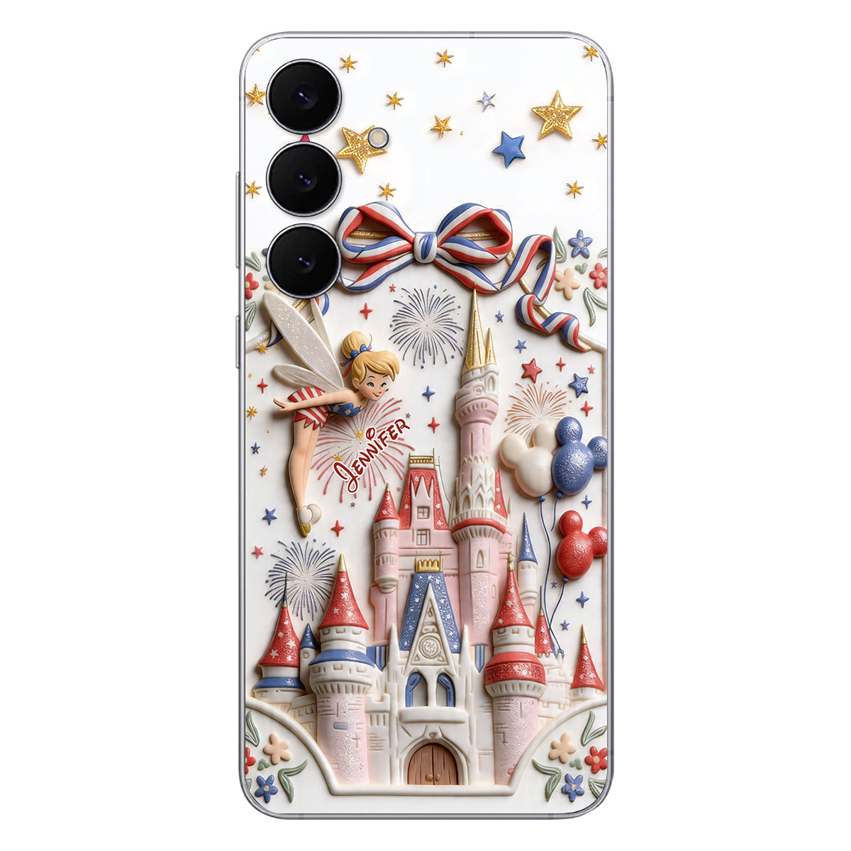 USA 250th Anniversary - Personalized Dream Trip 3D Embossed Leather Phone Case