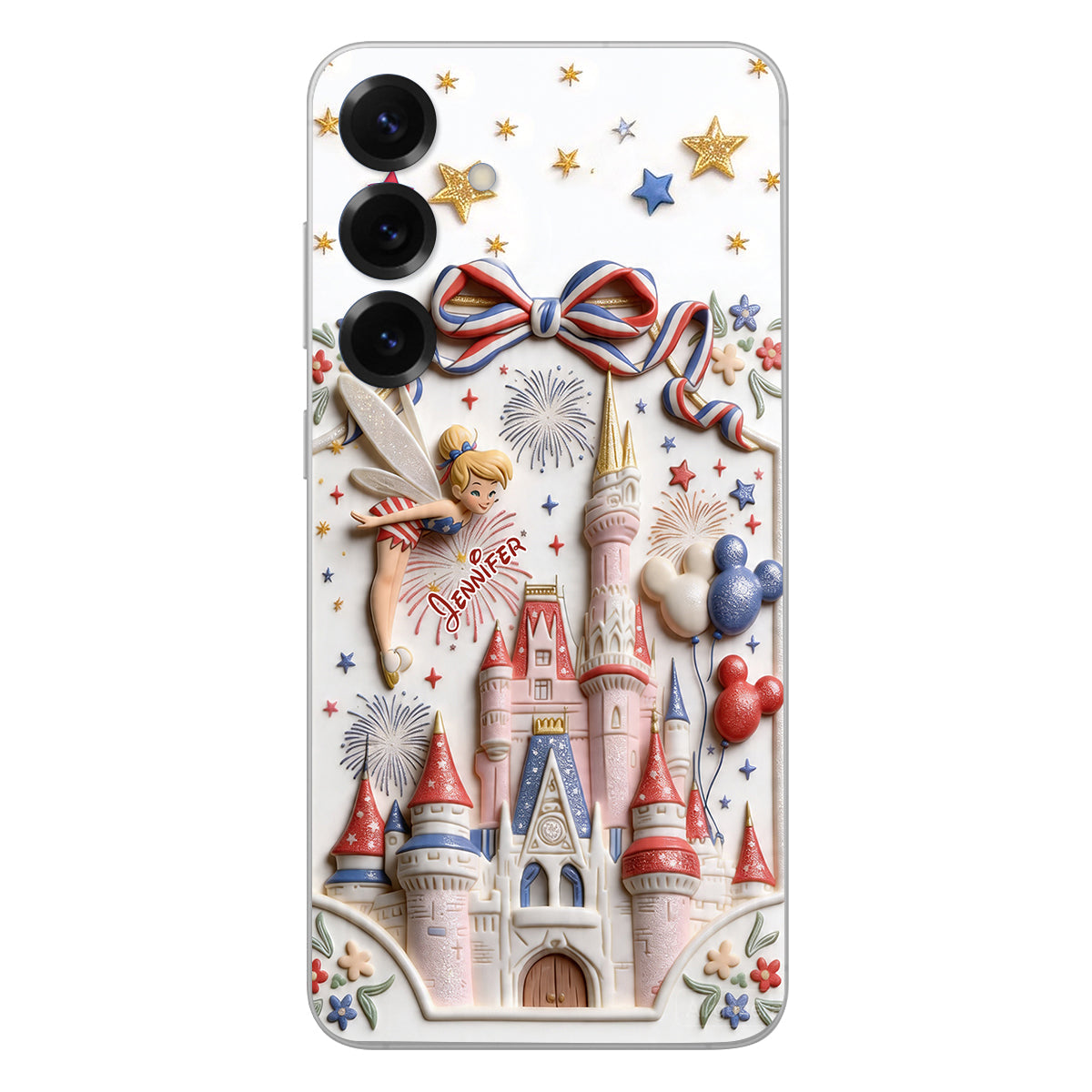 USA 250th Anniversary - Personalized Dream Trip 3D Embossed Leather Phone Case