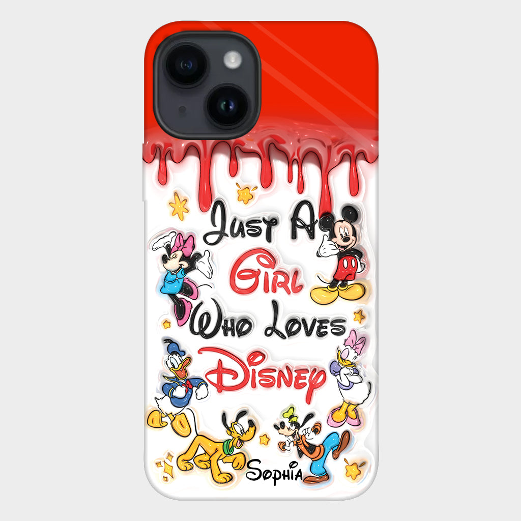 Just A Girl Who Loves Disney - Personalized Mouse Full Print Phone Case