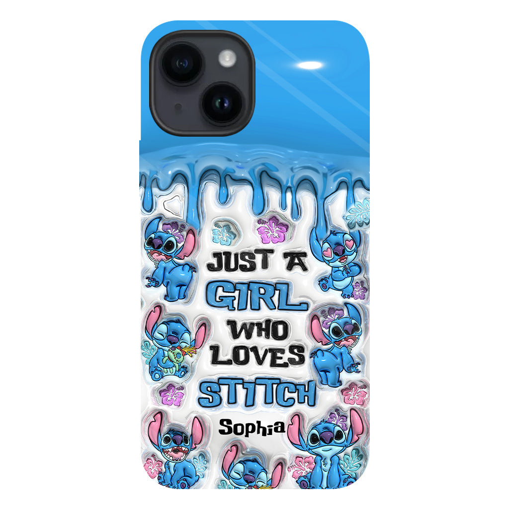 Just A Girl Who Loves Stitch  - Personalized Ohana Full Print Phone Case