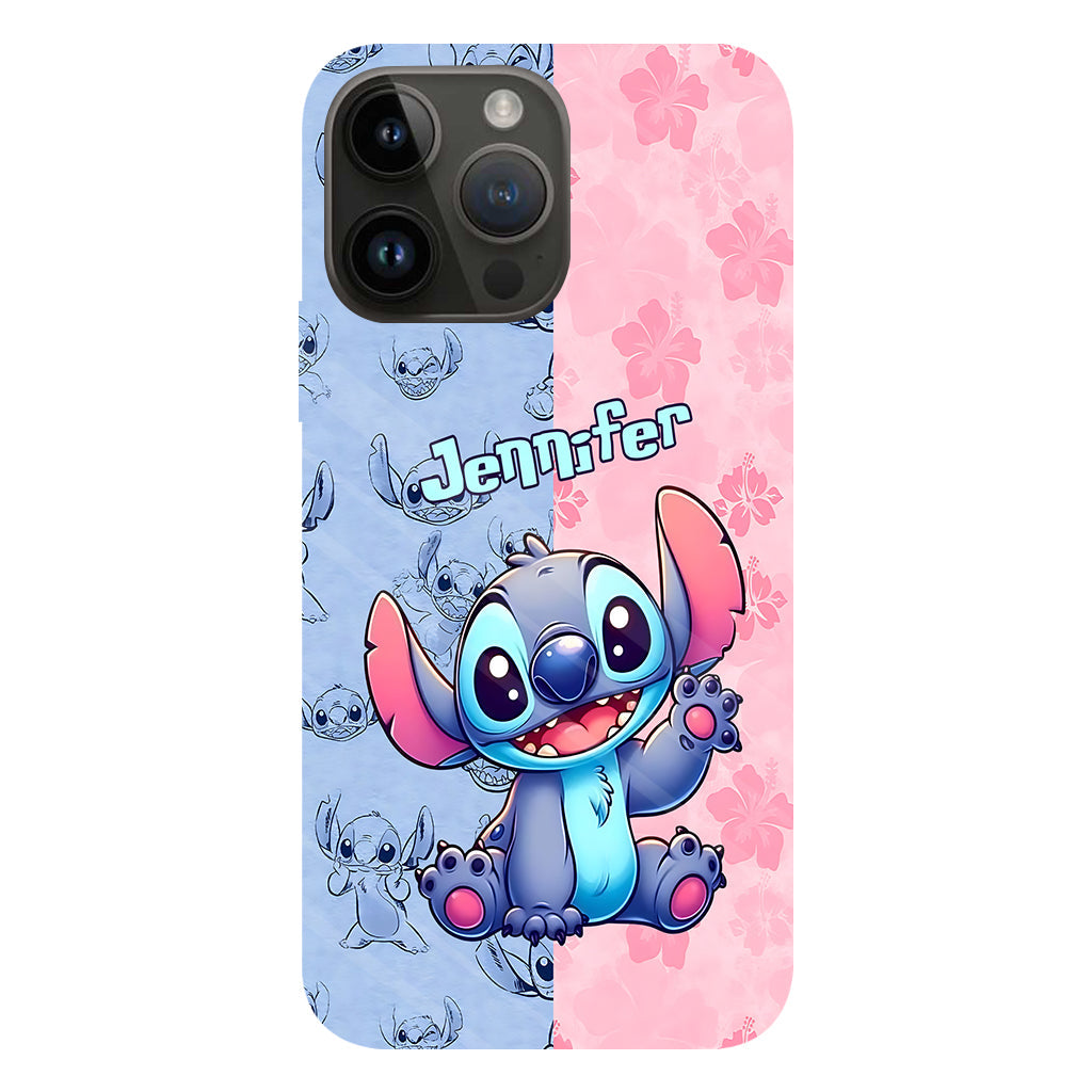 Pink And Blue Ohana - Personalized Ohana Full Print Phone Case