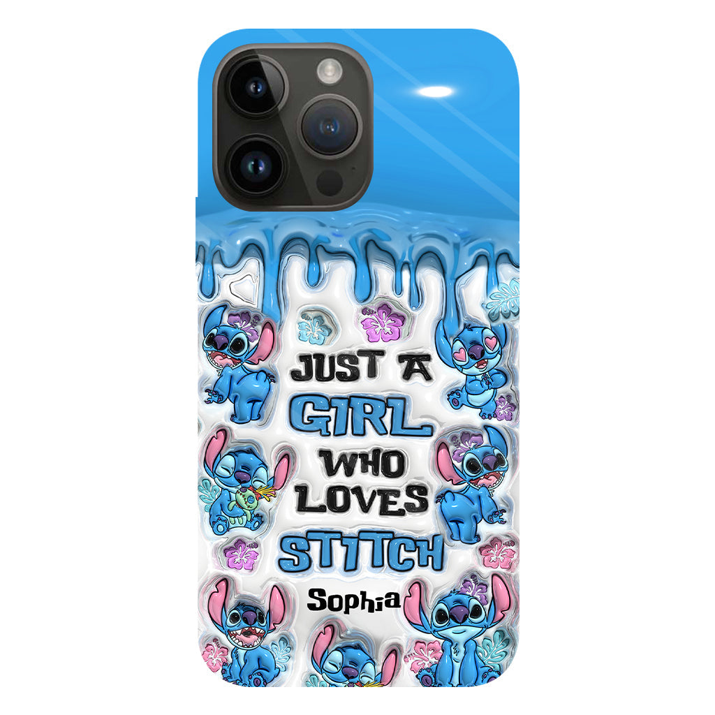 Just A Girl Who Loves Stitch  - Personalized Ohana Full Print Phone Case