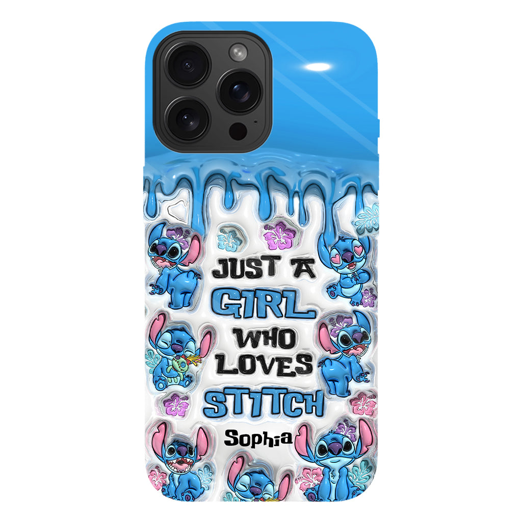 Just A Girl Who Loves Stitch  - Personalized Ohana Full Print Phone Case