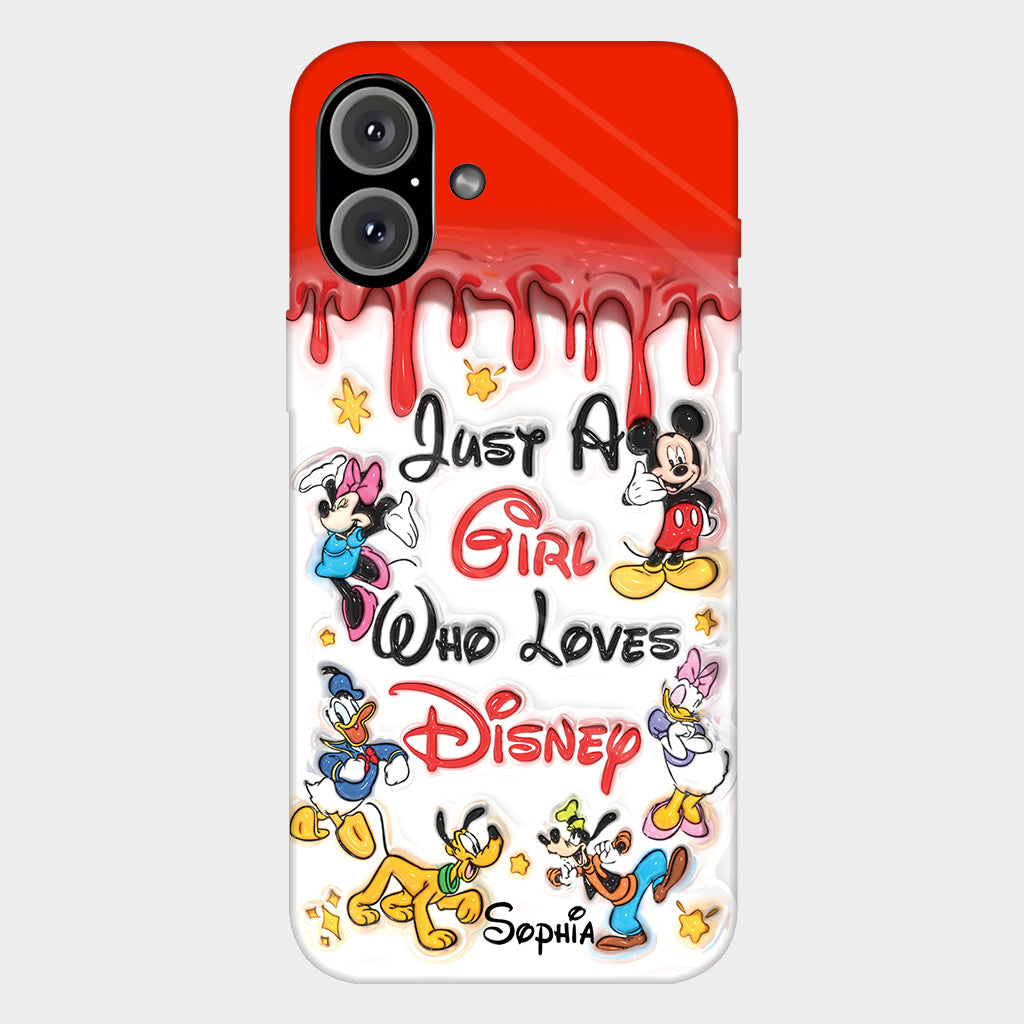 Just A Girl Who Loves Disney - Personalized Mouse Full Print Phone Case