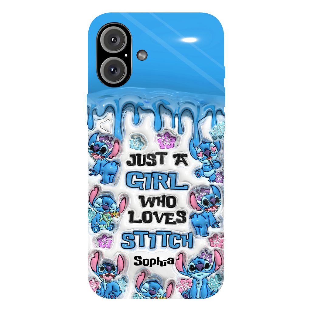Just A Girl Who Loves Stitch  - Personalized Ohana Full Print Phone Case